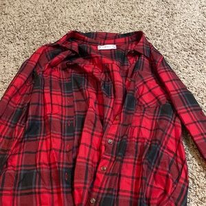 womens plaid button up shirt
